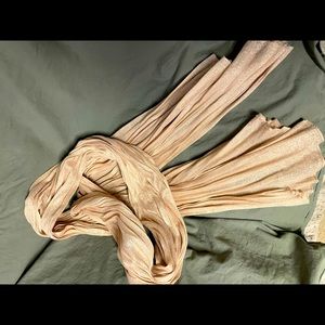 Sparkly rose gold scarf
